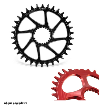 Zębatka Shimano XTR N9100 Round 34T Red