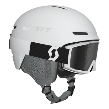 Zestaw Kask Scott Track+Goggle Factor Pro White