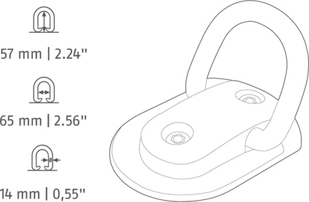 Zapięcie Abus Spare Parts Locks WBA75 Granit B/SB