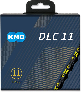 Łańcuch 11rz. KMC DLC 11 Bk/Yellow 118og. Box