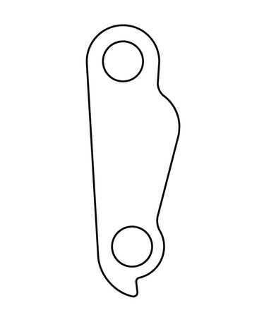 Hak GH-087 do ramy  Union Blister