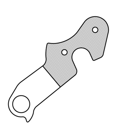 Hak GH-075 do ramy  Union Blister