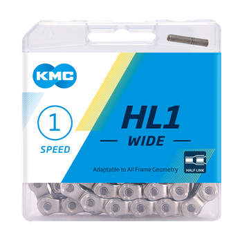 Łańcuch 1rz. KMC HL1 Szeroki Sil 100og. Box