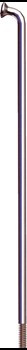 Szprychy Sapim Leader 292 mm 1 szt. Srebrne