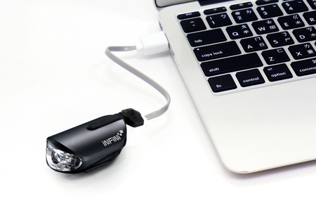 Lampka Przednia Infini Olley Black Usb