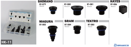 Śruba BT-081 Brakco M5*0.8 SHIMANO 