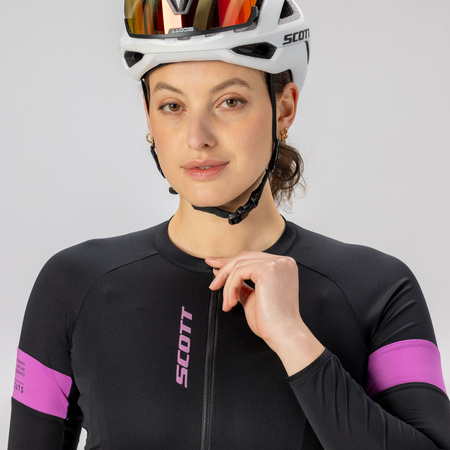 Bluza Scott W`S Endurance Pro LS Black Liquid Purple