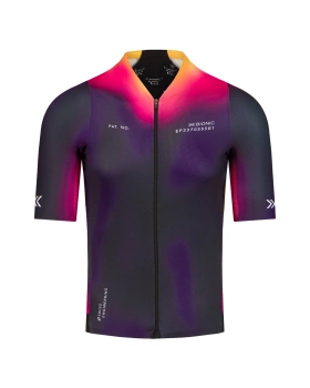 Koszulka rowerowa męska X-Bionic COREFUSION AERO JERSEY SS Fioletowa