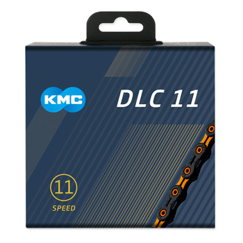 Łańcuch 11rz. KMC DLC 11 Bk/Orange 118og. Box