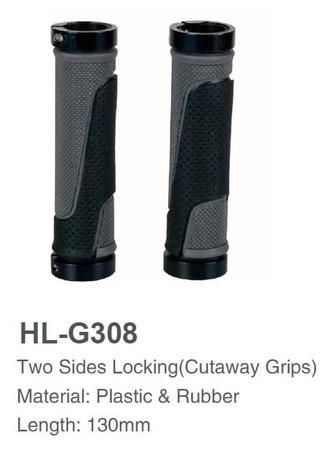 Chwyty kierownicy HL-G308-1 130 mm Skręcane