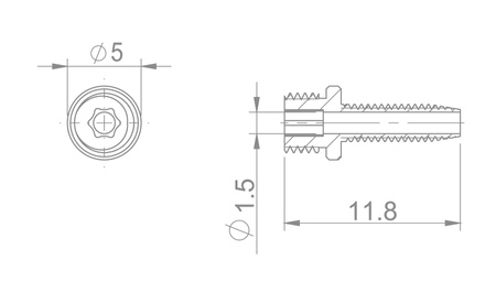 Wkład hydrauliczny HBP-72 Brakco Sram 2,1mm  - 1 szt.
