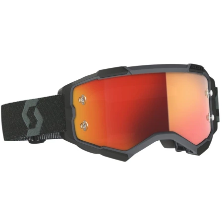 Gogle Scott Fury black orange chrome works