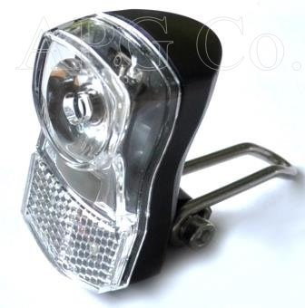 Lampa przód na baterie XC-210 1W dioda Czarna