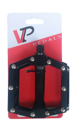 Pedał VP-531 Alu 9/16" Ł. Maszynowe Black
