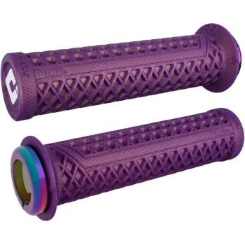 Chwyty kierownicy ODI Griffe Vans V2.1 Lock-On lila, 135mm, limited