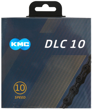 Łańcuch 10rz. KMC DLC 10 Black 116og. Box