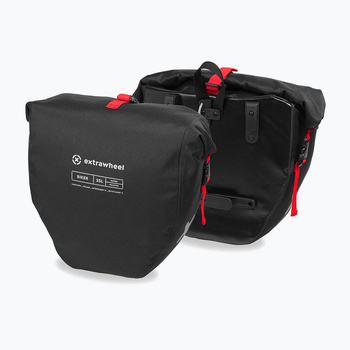 Extrawheel Sakwy Tylne Biker Polyester Black 50l