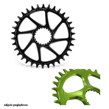 Zębatka Shimano XTR N9100 Round 34T Green