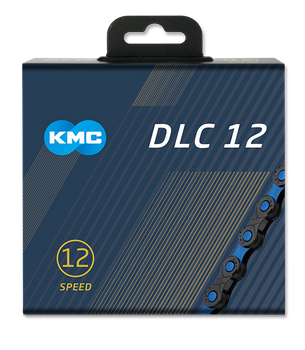 Łańcuch 12rz. KMC DLC 12 Black/Blue 126og. Box