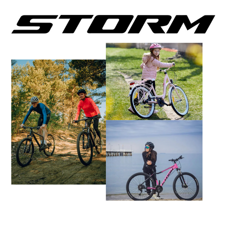 Rower 16" Storm Polly light CBR róż/biały 