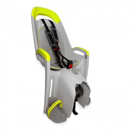 Fotelik Hamax AMAZE szaro-limonkowy, z adapterem na bagażnik
