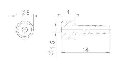 Wkład hydrauliczna HBP-18 Brakco Magura 2,2mm - 1 szt.