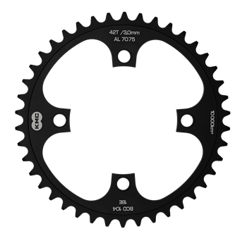 Zębatka KMC 42T 3mm BCD104 AL7075 Bk 1/8" 1 szt.