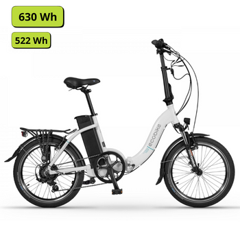 Rower elektryczny składany 20" Ecobike Even White