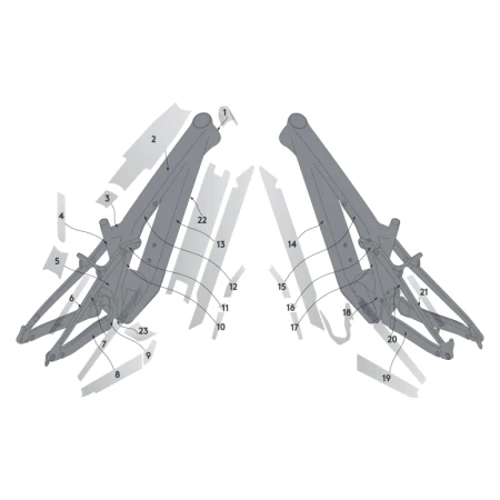 Folia Syncros Frame Protection Kit PATRON Carbon C