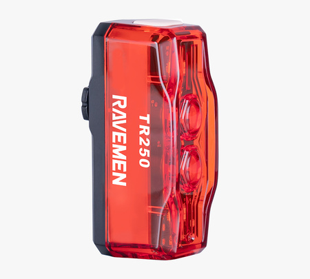 Lampa Tył Ravemen TR250 Crystal Pure Red