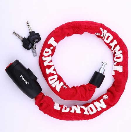 Zapięcie TY-715 łańcuch 8mm x 1200 mm Red