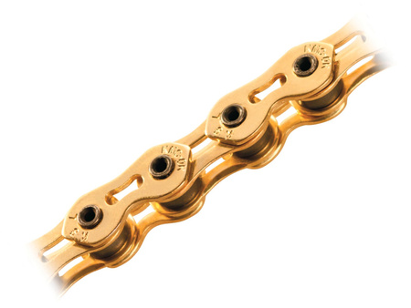 Łańcuch 1rz. KMC K1SL Szeroki Ti-N Gold 100og. Box
