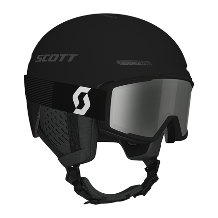 Zestaw Kask Scott Track+Goggle Factor Pro Black White