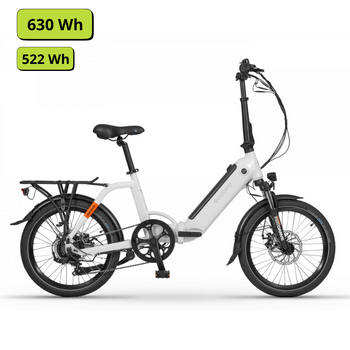 Rower elektryczny składany 20" Ecobike Rhino Arctic White