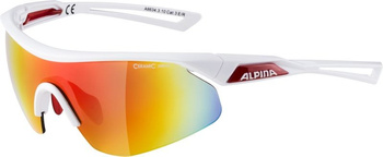 Okulary Alpina Nylos Shield Kolor White Red Szkło