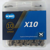 Łańcuch 10rz. KMC X10 Silver/Black 122og. Box