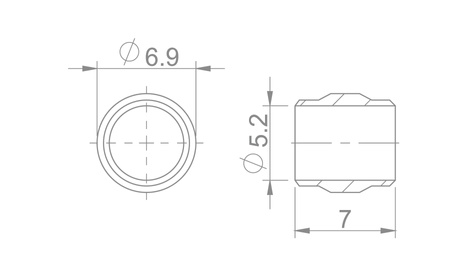 Oliwka HBP-14 Brakco Avid 5mm (100 sztuk)