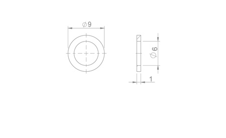 Oring Hydrauliczny Miedziany HBP-33 Brakco 1mm - 1 szt.