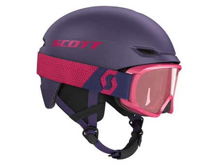 Kask Narciarski + Gogle Scott Keeper 2 + Jr Witty Deep violet