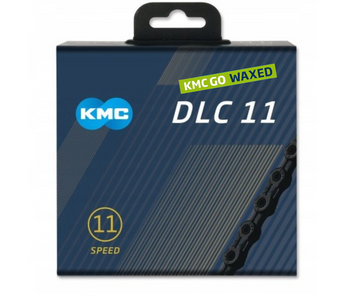 Łańcuch 11rz. KMC DLC 11 Black 118og. Box Waxed
