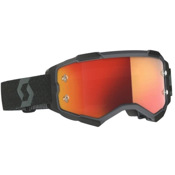 Gogle Scott Fury black orange chrome works