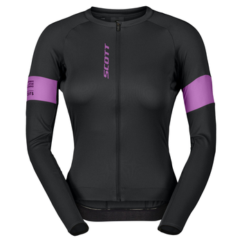 Bluza Scott W`S Endurance Pro LS Black Liquid Purple
