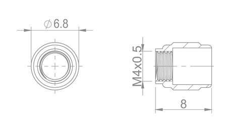 Oliwka HBP-73 Brakco Sram 5,0mm  - 1 szt.