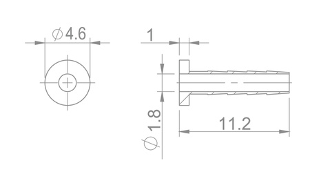 Wkład hydrauliczny HBP-75 Brakco Shimano BH-90  - 1 szt.