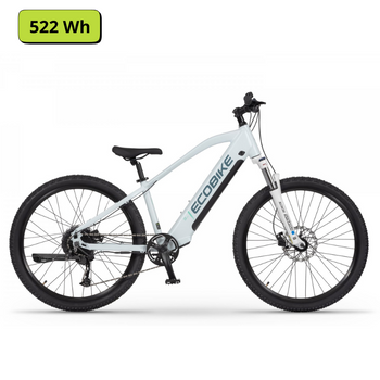 Rower elektryczny junior 26" Ecobike SX Youth White