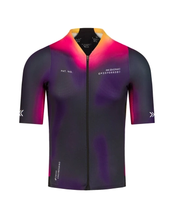 Koszulka rowerowa męska X-Bionic COREFUSION AERO JERSEY SS Fioletowa