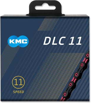 Łańcuch 11rz. KMC DLC 11 Bk/Pink 118og. Box