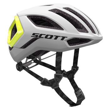 Kask Scott Centric White Radium Yellow
