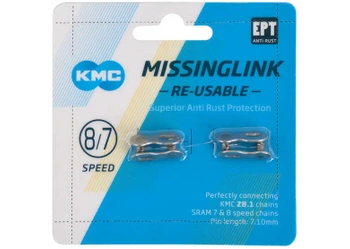 Złączka łańcucha KMC 7/8rz. EPT Sil 7,1mm Bl. 2szt