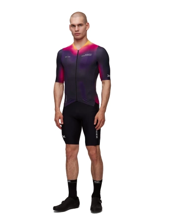 Koszulka rowerowa męska X-Bionic COREFUSION AERO JERSEY SS Fioletowa